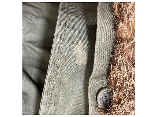 Autre Marque Abrigo de lana con forro Woolrich Castaño Verde Caqui - vista 10