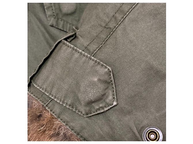 Autre Marque Abrigo de lana con forro Woolrich Castaño Verde Caqui - vista 11