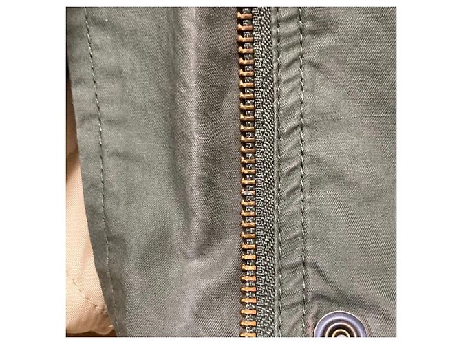 Autre Marque Abrigo de lana con forro Woolrich Castaño Verde Caqui - vista 15