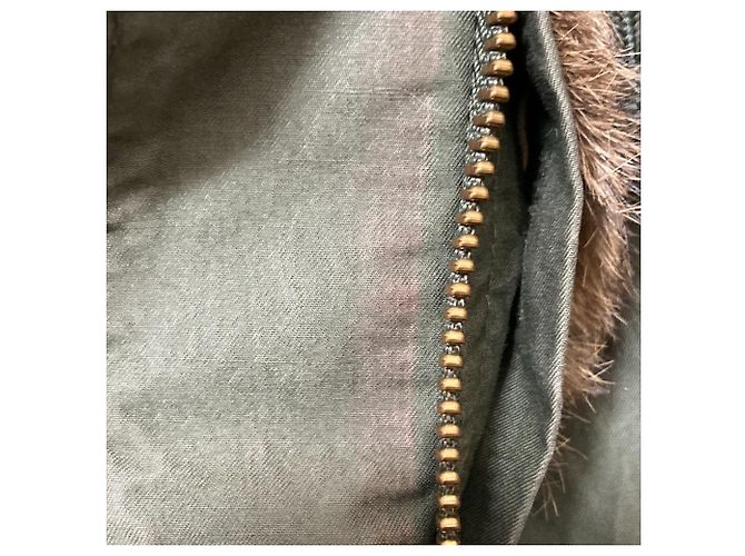 Autre Marque Abrigo de lana con forro Woolrich Castaño Verde Caqui - vista 16