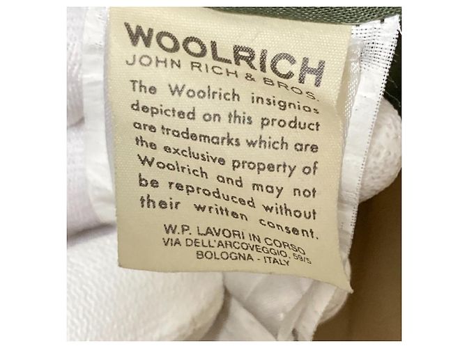 Autre Marque Abrigo de lana con forro Woolrich Castaño Verde Caqui - vista 7