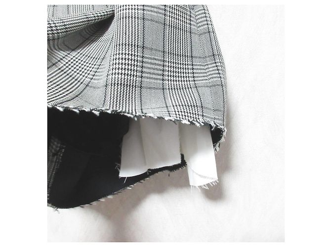 Autre Marque Short Glen Check sheller Preto - vista 3
