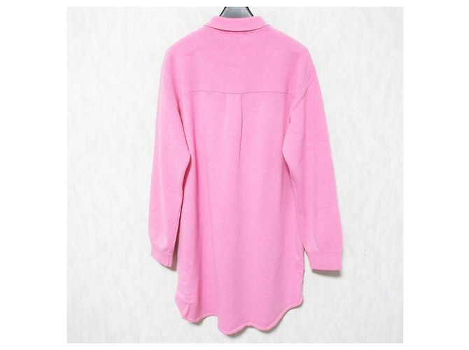 Autre Marque Langes Strickhemd aus Wolle STUDIO PICONE Pink - Ansicht 2