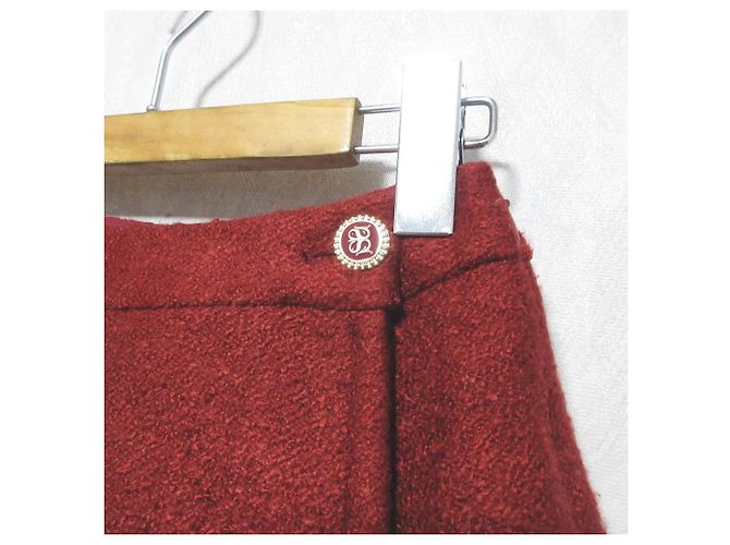 Autre Marque Short de mistura de lã Snidel Vermelho - vista 3