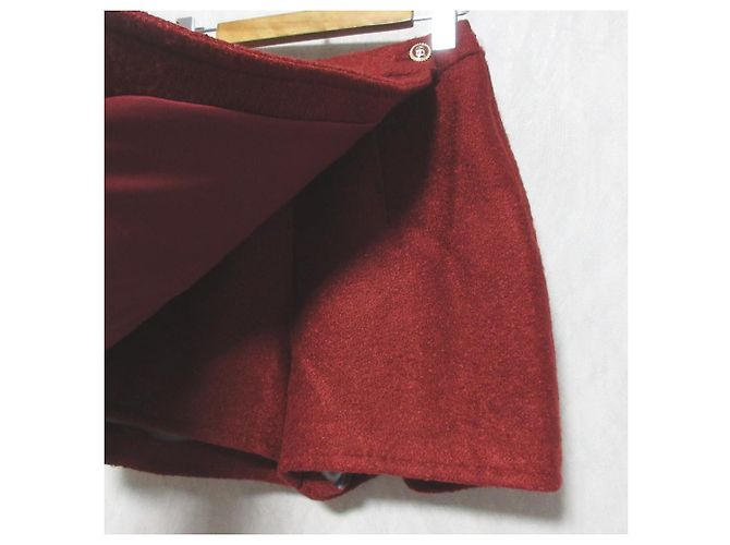 Autre Marque Short de mistura de lã Snidel Vermelho - vista 4