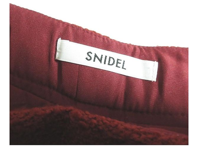 Autre Marque Short de mistura de lã Snidel Vermelho - vista 5