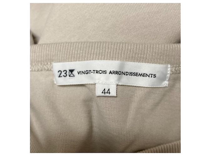 Autre Marque Camiseta de algodón con estampado 23ku Beige - vista 4