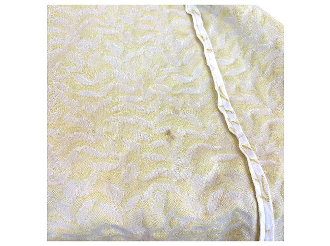 Autre Marque Falda de jacquard brillante Ballsey Blanco Amarillo - vista 11