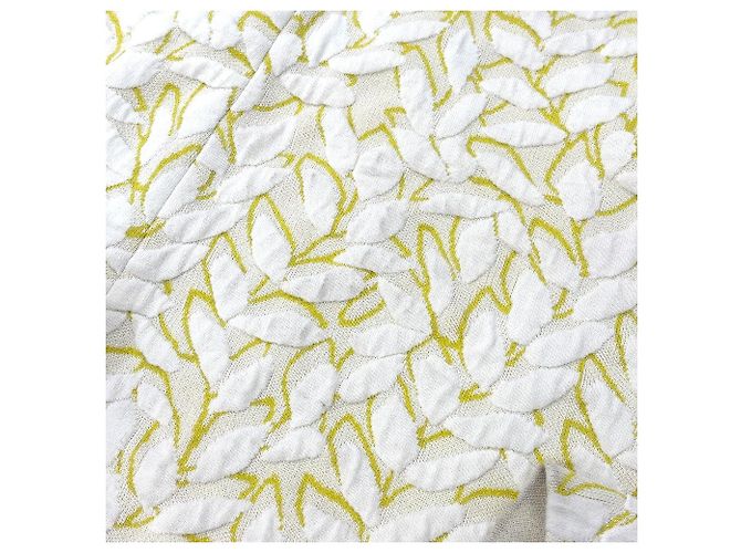 Autre Marque Falda de jacquard brillante Ballsey Blanco Amarillo - vista 8