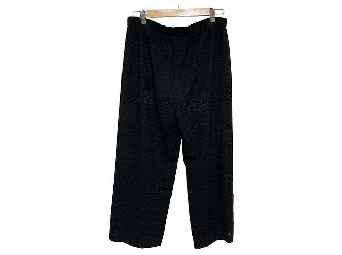 Autre Marque Bestickte Wide-Leg-Hose alice + olivia Schwarz - Ansicht 4
