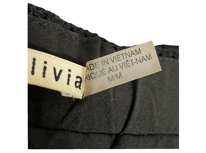 Autre Marque Bestickte Wide-Leg-Hose alice + olivia Schwarz - Ansicht 8