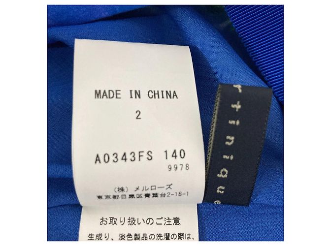 Autre Marque Falda de seda con estampado de paneles martinique Azul - vista 5