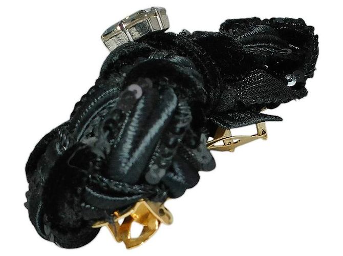 Autre Marque Fermaglio con nastro acca Accessorio per capelli Nero - vista 2
