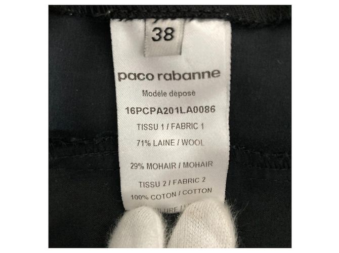 Autre Marque Paco Rabanne Side Line Hose Schwarz - Ansicht 5