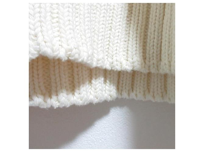 Autre Marque JW Anderson Patchwork Strickpullover in grobem Strick Weiß Aus weiß - Ansicht 11