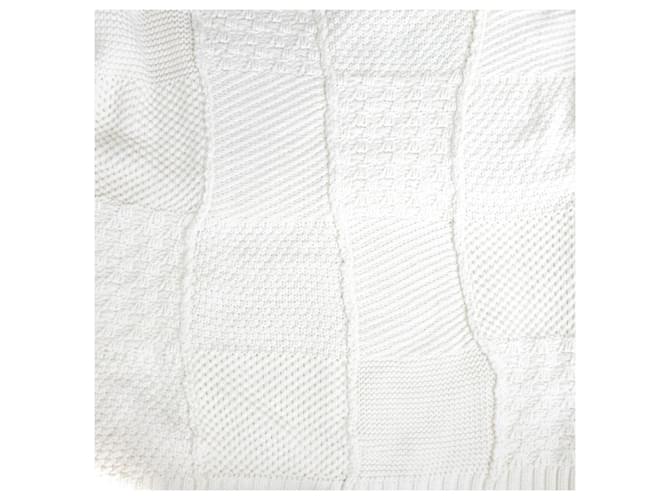 Autre Marque JW Anderson Patchwork Strickpullover in grobem Strick Weiß Aus weiß - Ansicht 16