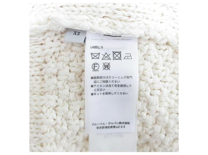 Autre Marque JW Anderson Patchwork Strickpullover in grobem Strick Weiß Aus weiß - Ansicht 7