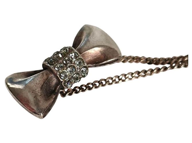 Chloé Collana Chloe Ribbon con strass Argento - vista 2