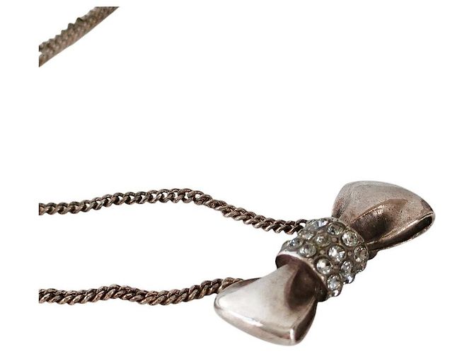 Chloé Collana Chloe Ribbon con strass Argento - vista 3
