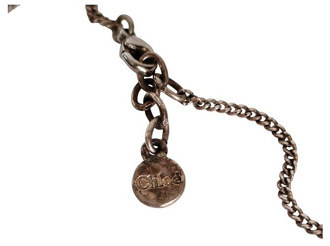 Chloé Collana Chloe Ribbon con strass Argento - vista 6