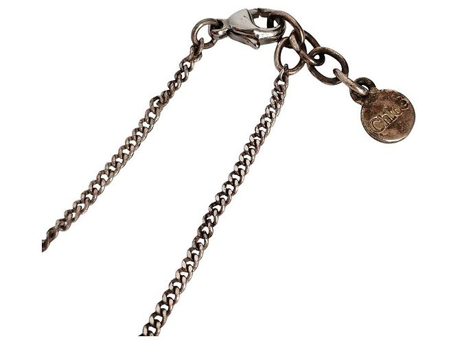 Chloé Collana Chloe Ribbon con strass Argento - vista 7