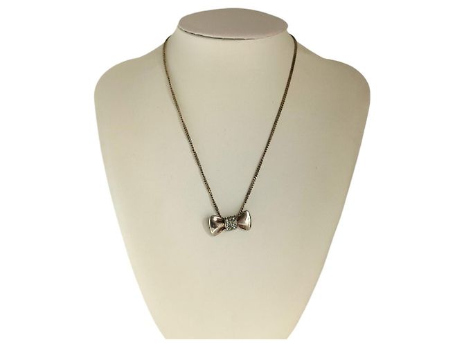 Chloé Collana Chloe Ribbon con strass Argento - vista 8