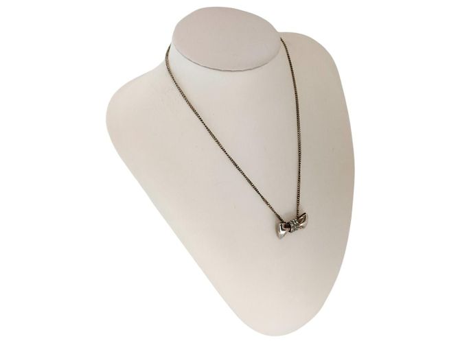 Chloé Collana Chloe Ribbon con strass Argento - vista 9