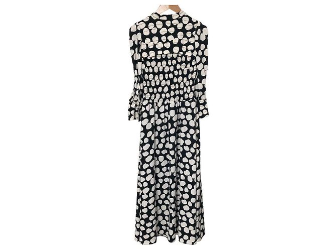 Autre Marque snidel Kleid mit Taillenfalten Schwarz - Ansicht 2