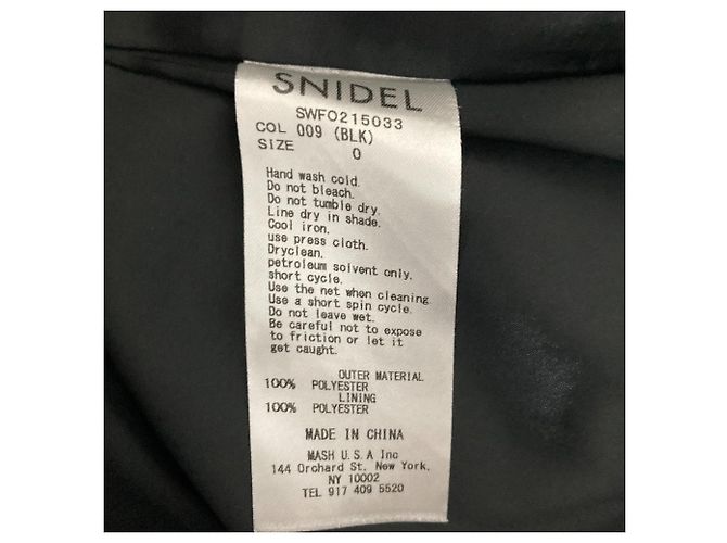 Autre Marque snidel Kleid mit Taillenfalten Schwarz - Ansicht 5