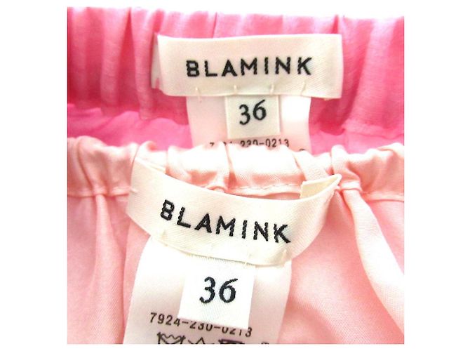 Autre Marque Falda larga de seda BLAMINK Rosa - vista 6