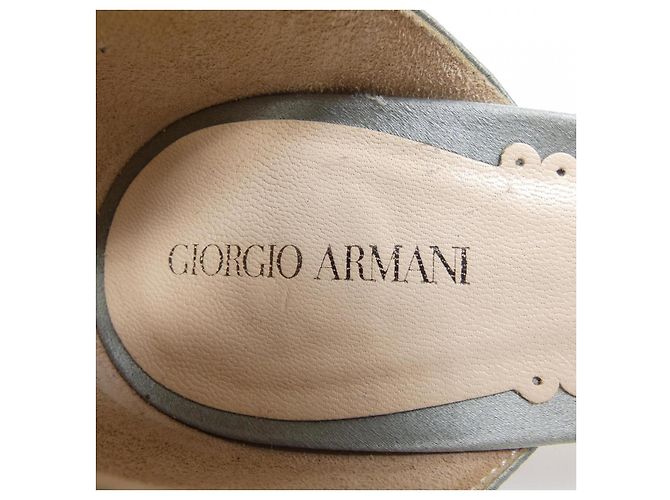 Giorgio Armani Lederschuhe Grün - Ansicht 6