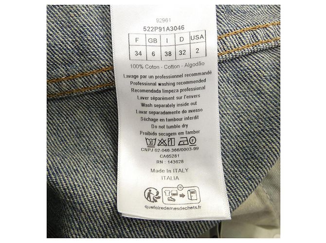 Christian Dior Denim Jeans Blau - Ansicht 3