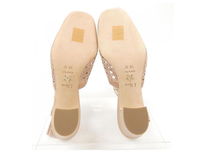 Escarpins Christian Dior KCP890RCE Cannage Embroidery Mesh - vue 4