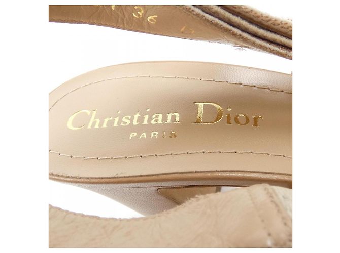 Escarpins Christian Dior KCP890RCE Cannage Embroidery Mesh - vue 6