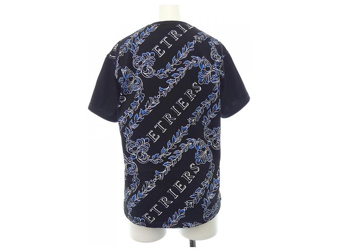 Hermès Camiseta Hermes T-shirt de algodón Negro Azul marino - vista 2