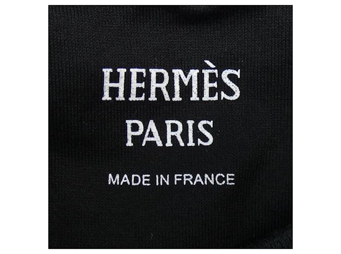 Hermès Camiseta Hermes T-shirt de algodón Negro Azul marino - vista 4