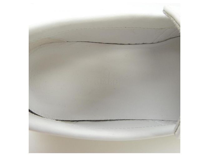 Hermès Hermes 231017Z Kalbsleder Schuhe Weiß - Ansicht 6