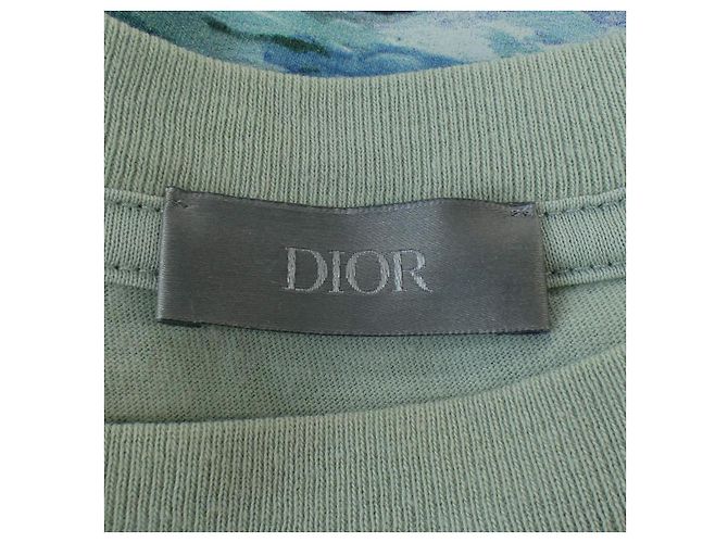 Camiseta de algodão Dior Verde - vista 4