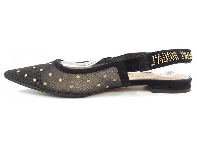 Décolleté Christian Dior KCB204PMR Plumetis&Stud Nero - vista 2