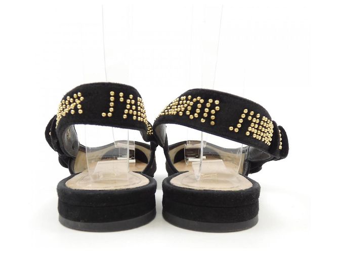Décolleté Christian Dior KCB204PMR Plumetis&Stud Nero - vista 5