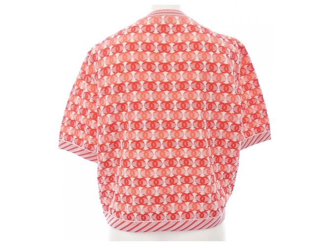Cárdigan Chanel Rosa Blanco Roja - vista 2