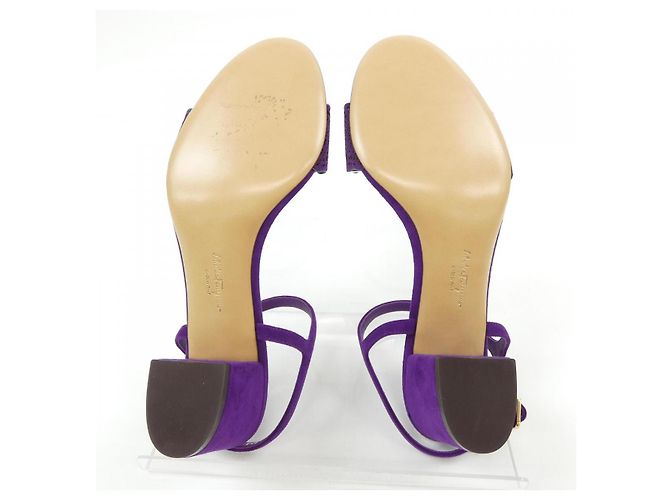 Sandali Salvatore Ferragamo Porpora - vista 4