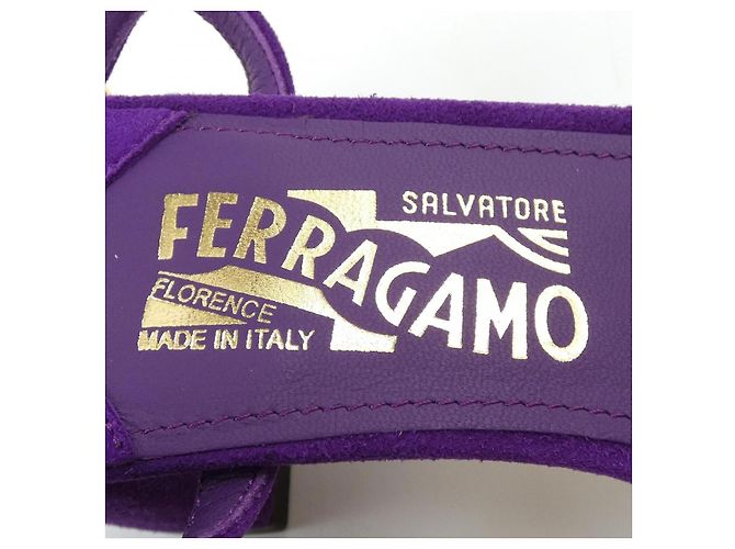 Sandali Salvatore Ferragamo Porpora - vista 6