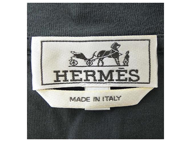 Hermès Camiseta de algodón Hermes Verde Caqui - vista 4