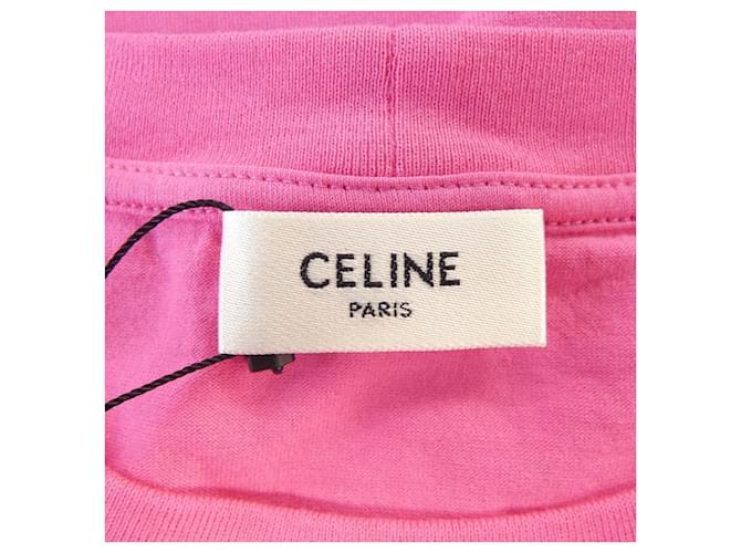 Céline Camiseta de algodón Celine Rosa - vista 4