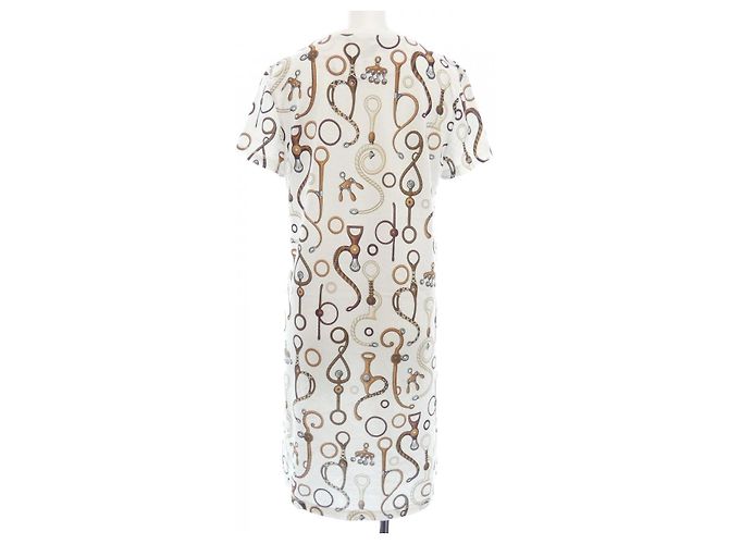 Hermès Vestido cortado Hermes Blanco - vista 2