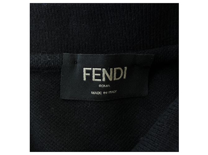 Polo de algodón Fendi Negro - vista 4