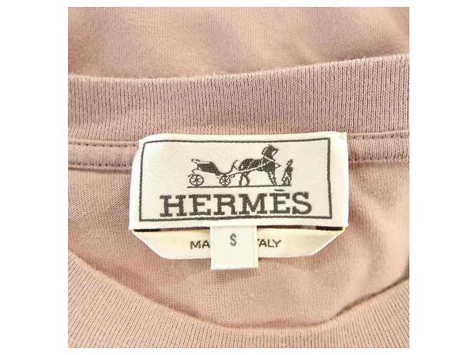 Hermès Camiseta de algodão Hermes Rosa - vista 4