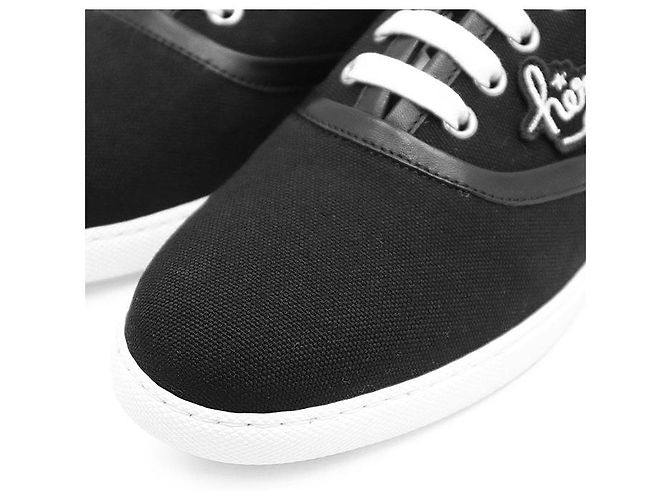Hermès Hermes Inosneaker Canvas Sneaker 36.5 Schwarz - Ansicht 2