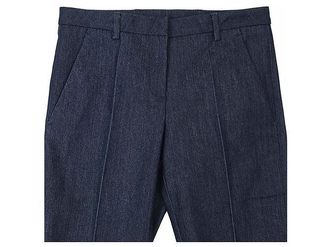 Pantalones de denim y algodón Moncler Azul - vista 2